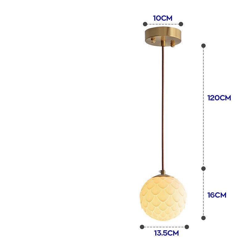 Lustre Scandinave Japonais en Porcelaine Créative et Translucide Lumineux - IVOIRART.COM