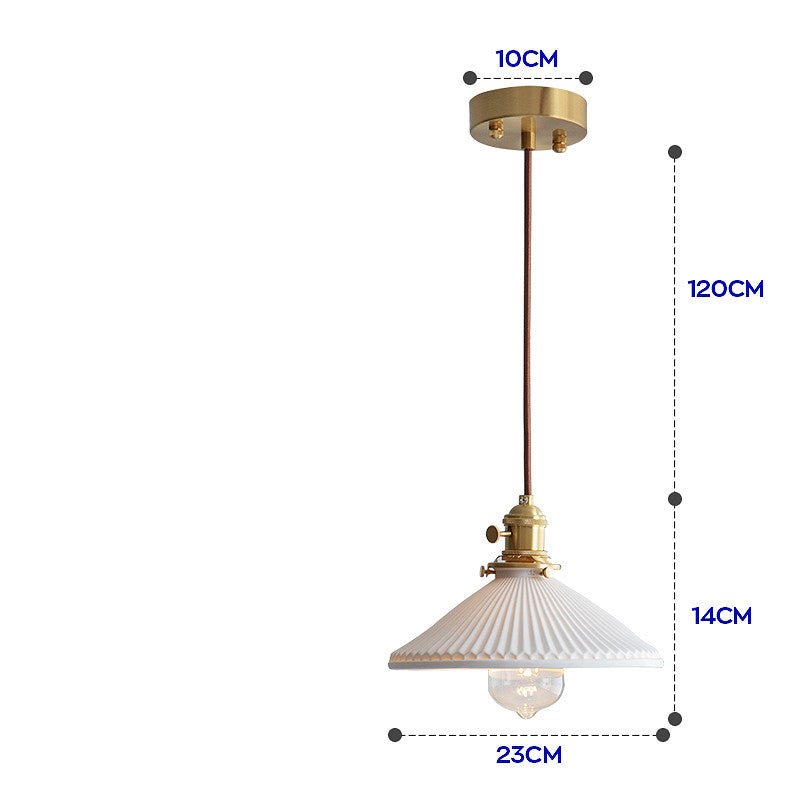 Lustre Scandinave Japonais en Porcelaine Créative et Translucide Lumineux - IVOIRART.COM