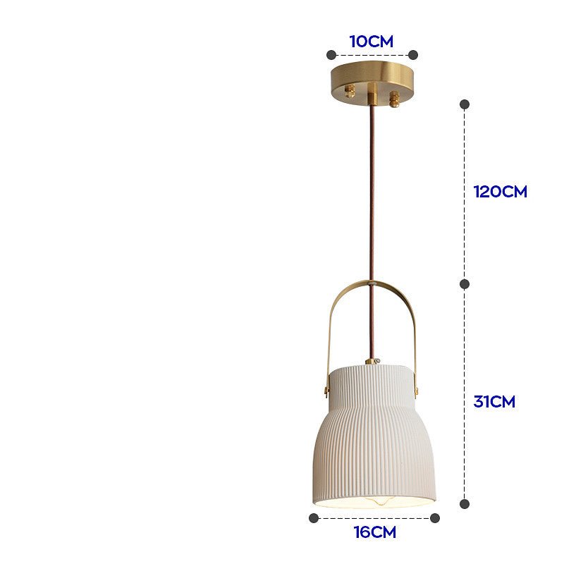 Lustre Scandinave Japonais en Porcelaine Créative et Translucide Lumineux - IVOIRART.COM