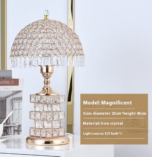 Luxurious Crystal Lights Romantic Bedroom Lighting - IVOIRART.COM