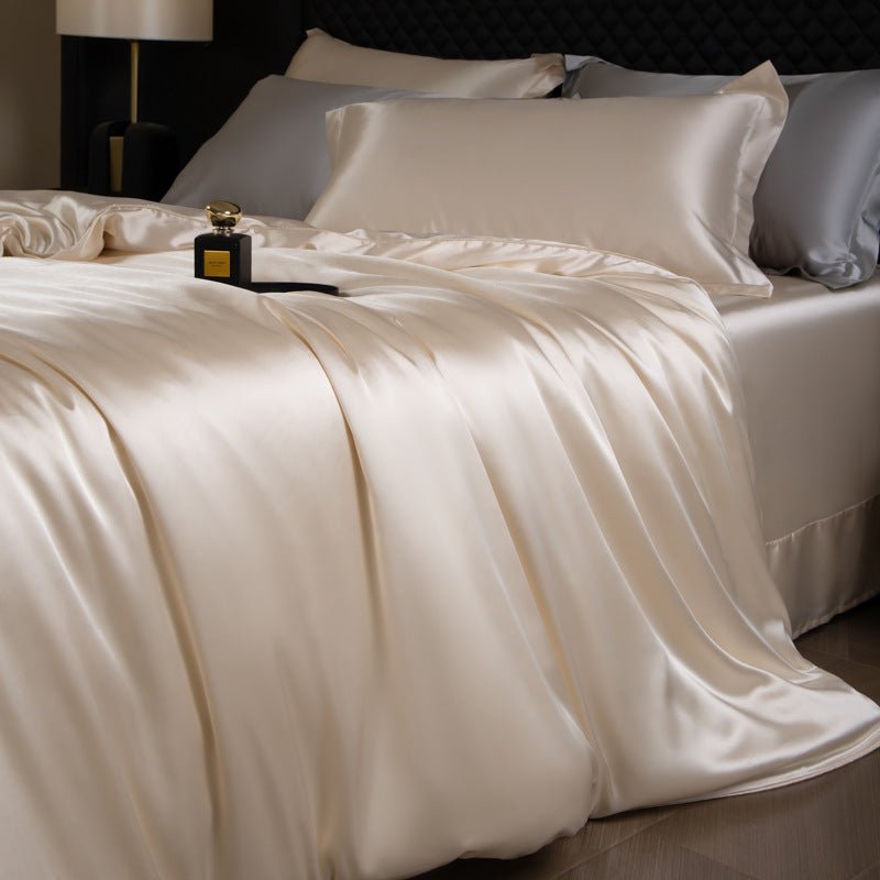 Luxury Real Double Sided Silk Naked-Sleep Duvet Cover Set - IVOIRART.COM