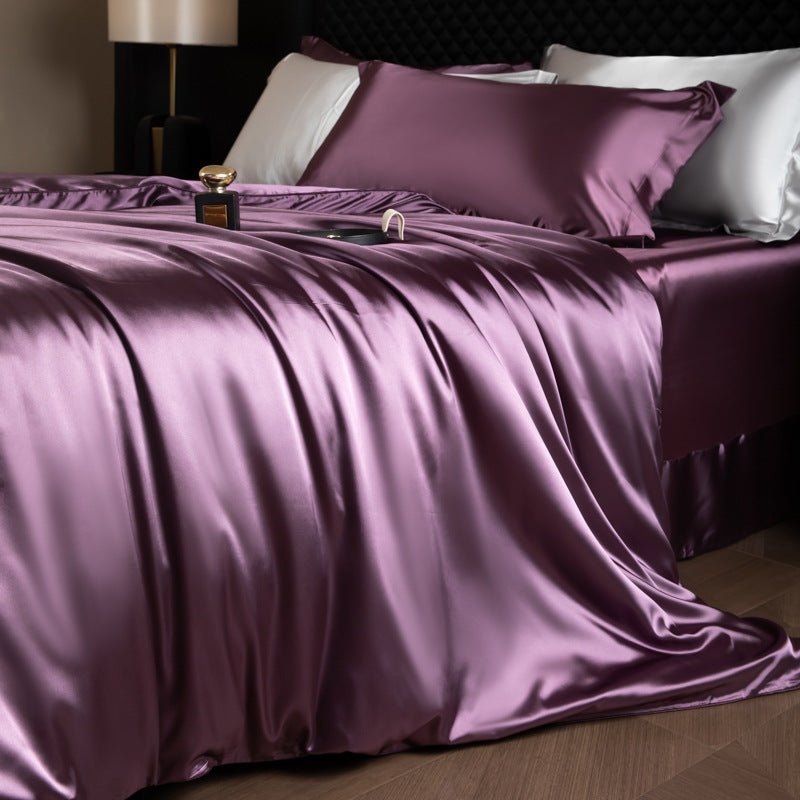 Luxury Real Double Sided Silk Naked-Sleep Duvet Cover Set - IVOIRART.COM