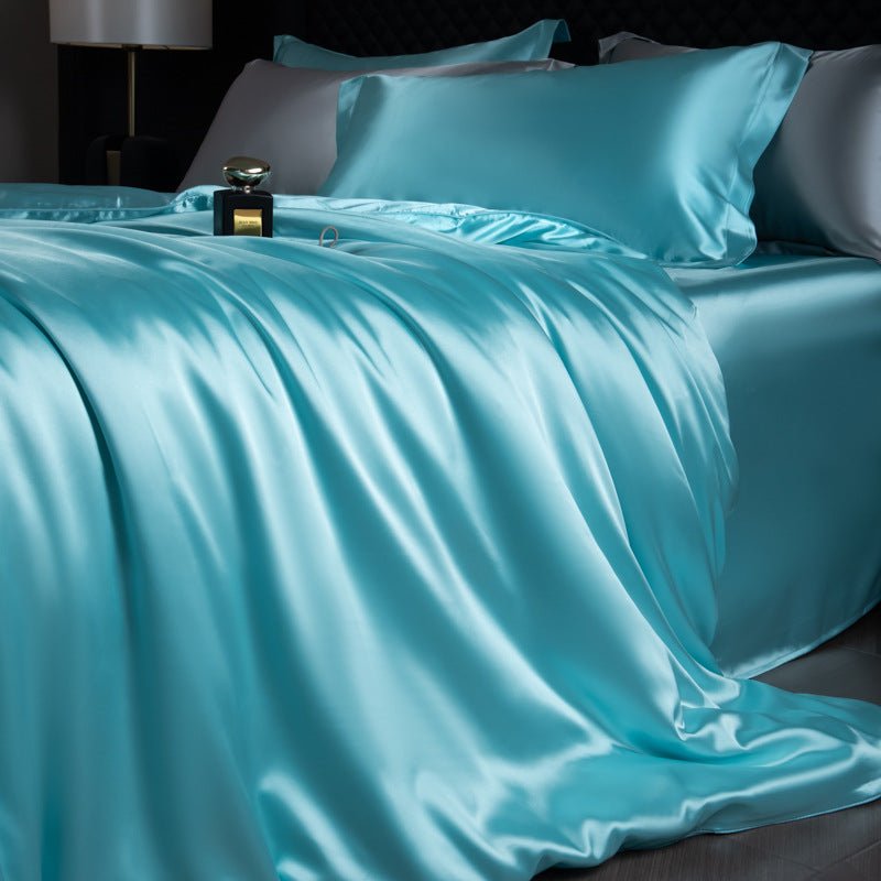 Luxury Real Double Sided Silk Naked-Sleep Duvet Cover Set - IVOIRART.COM