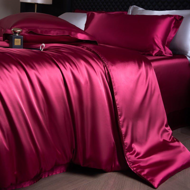 Luxury Real Double Sided Silk Naked-Sleep Duvet Cover Set - IVOIRART.COM