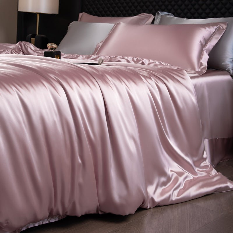 Luxury Real Double Sided Silk Naked-Sleep Duvet Cover Set - IVOIRART.COM