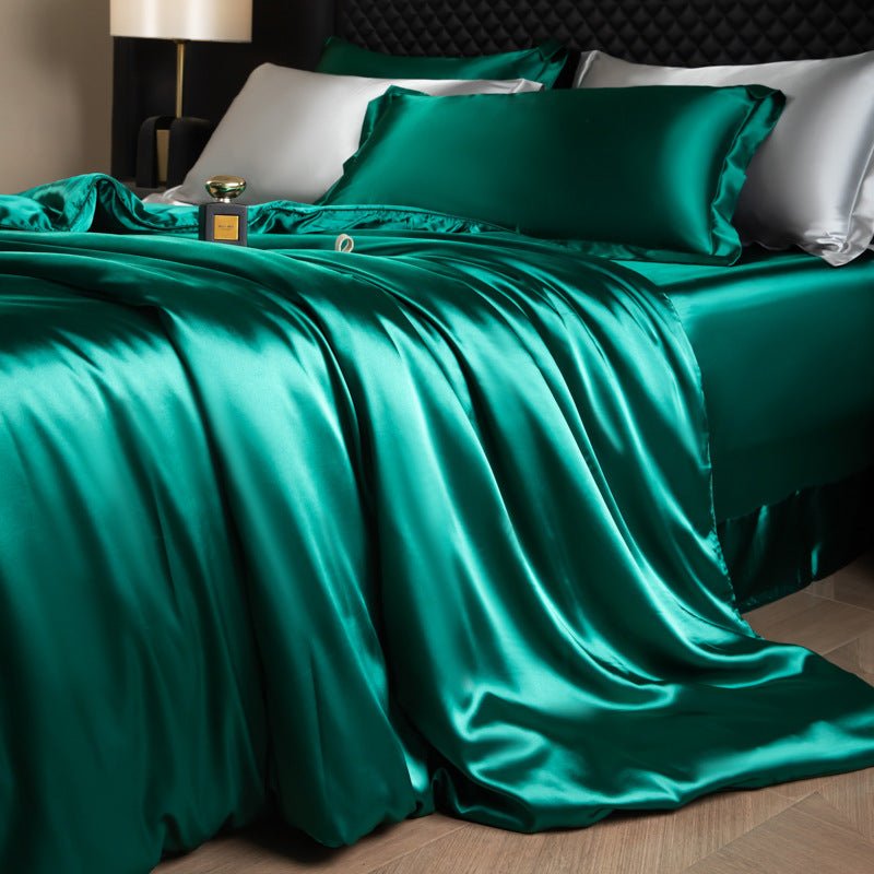 Luxury Real Double Sided Silk Naked-Sleep Duvet Cover Set - IVOIRART.COM