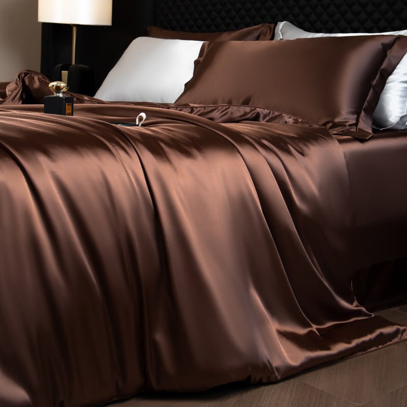Luxury Real Double Sided Silk Naked-Sleep Duvet Cover Set - IVOIRART.COM