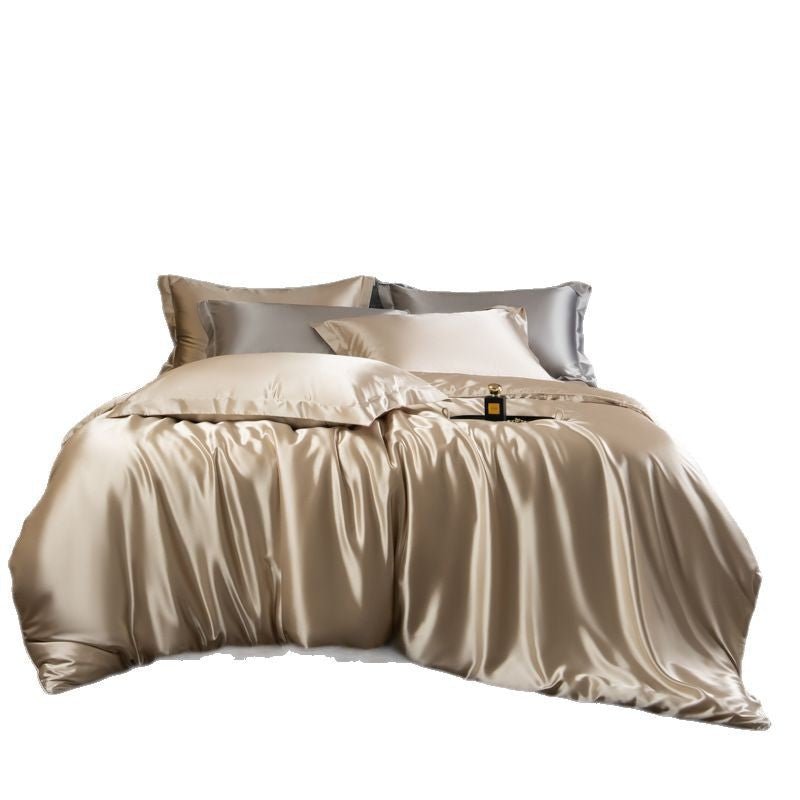 Luxury Real Double Sided Silk Naked-Sleep Duvet Cover Set - IVOIRART.COM
