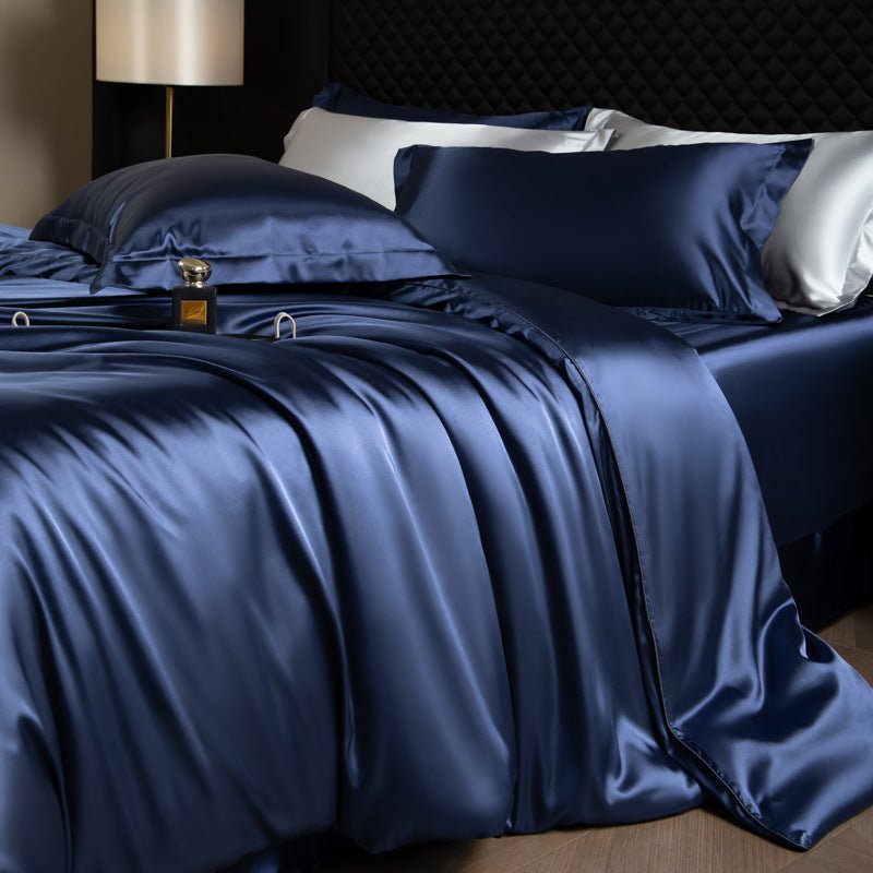 Luxury Real Double Sided Silk Naked-Sleep Duvet Cover Set - IVOIRART.COM