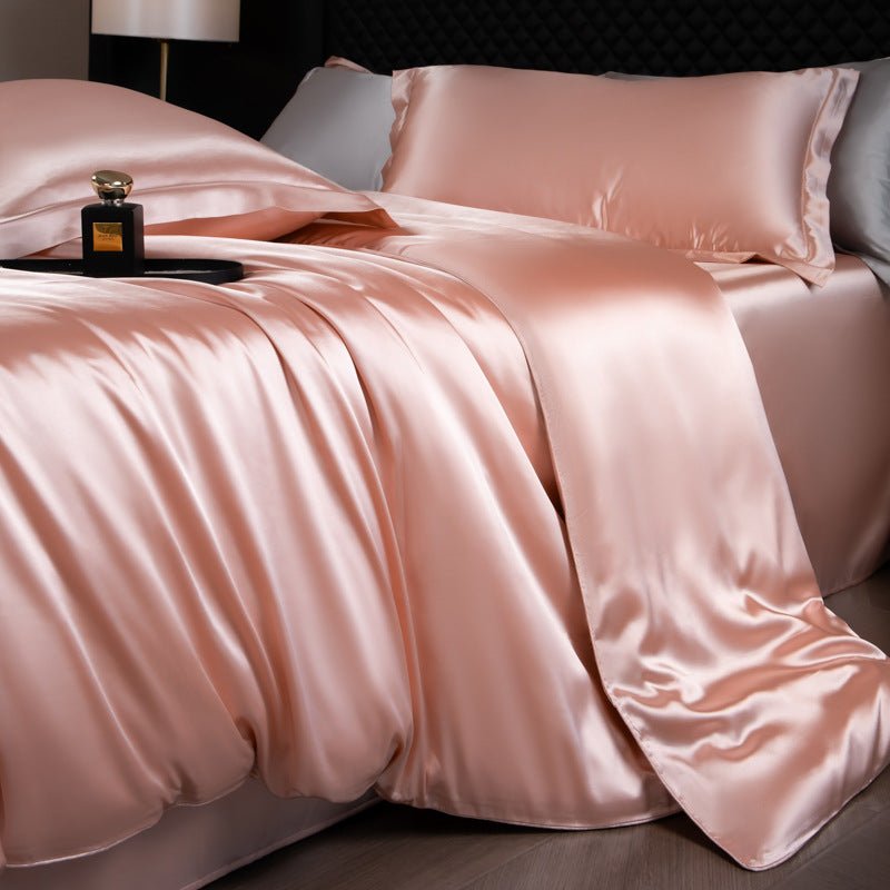 Luxury Real Double Sided Silk Naked-Sleep Duvet Cover Set - IVOIRART.COM