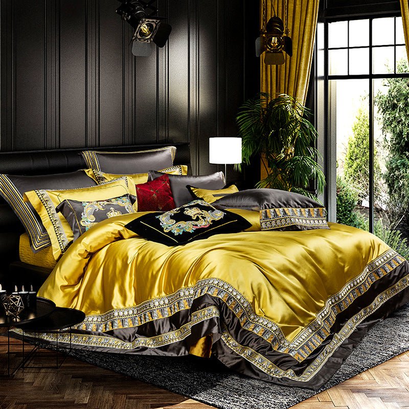 Luxury Villa Four-piece Set Of European-style Bedding - IVOIRART.COM