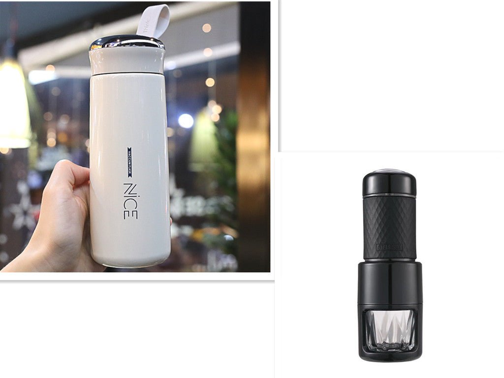 Machine à café expresso manuelle portable, semi-automatique en acier inoxydable - IVOIRART.COM