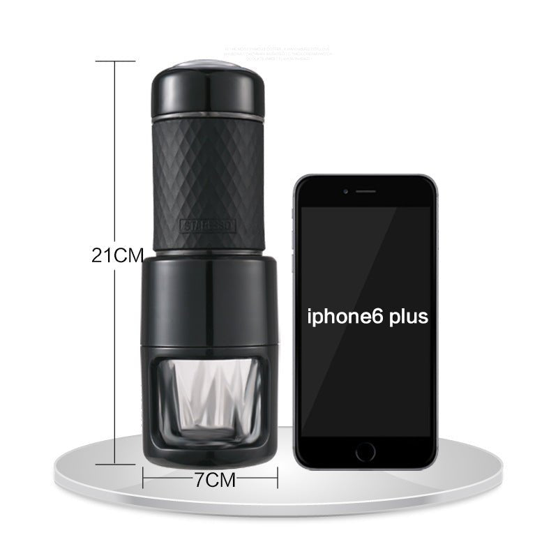 Machine à café expresso manuelle portable, semi-automatique en acier inoxydable - IVOIRART.COM