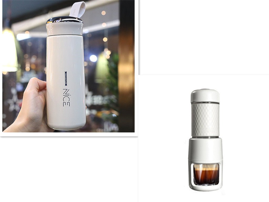 Machine à café expresso manuelle portable, semi-automatique en acier inoxydable - IVOIRART.COM