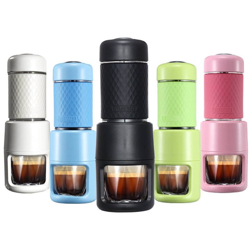 Machine à café expresso manuelle portable, semi-automatique en acier inoxydable - IVOIRART.COM