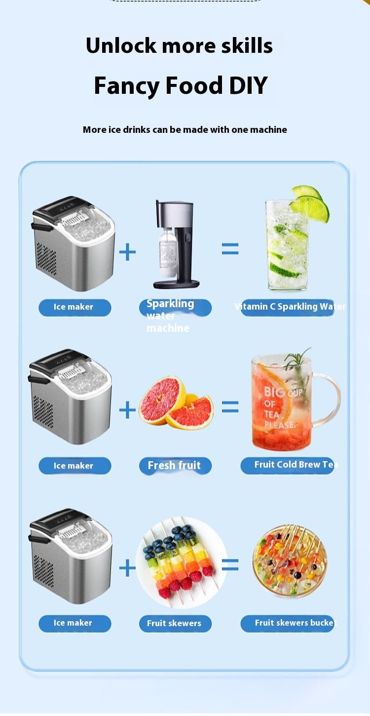 Machine à glace domestique compacte – petit fabricant de glace pratique et efficace - IVOIRART.COM