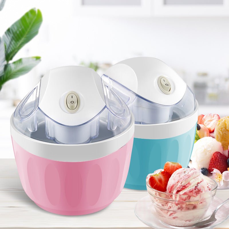 Machine à glace innovante avec puissance 12 W, capacité 500 ml, dimensions 14,3×14,3×16,5 cm pour des desserts maison délicieux - IVOIRART.COM