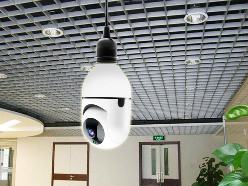 Machine à Tête Oscillante Ampoule Caméra WiFi Sans Fil Yilot APP pour Sécurité Maison - IVOIRART.COM