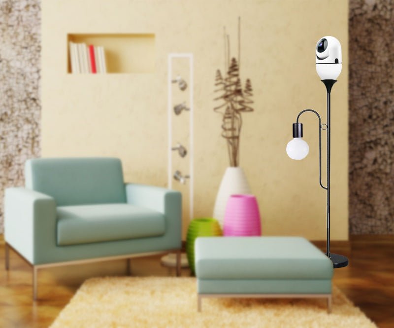 Machine à Tête Oscillante Ampoule Caméra WiFi Sans Fil Yilot APP pour Sécurité Maison - IVOIRART.COM