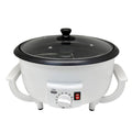 Machine à torréfier les grains de café - capacité 750g, puissance 1 200W, 220-240V, forme oblate blanche - IVOIRART.COM