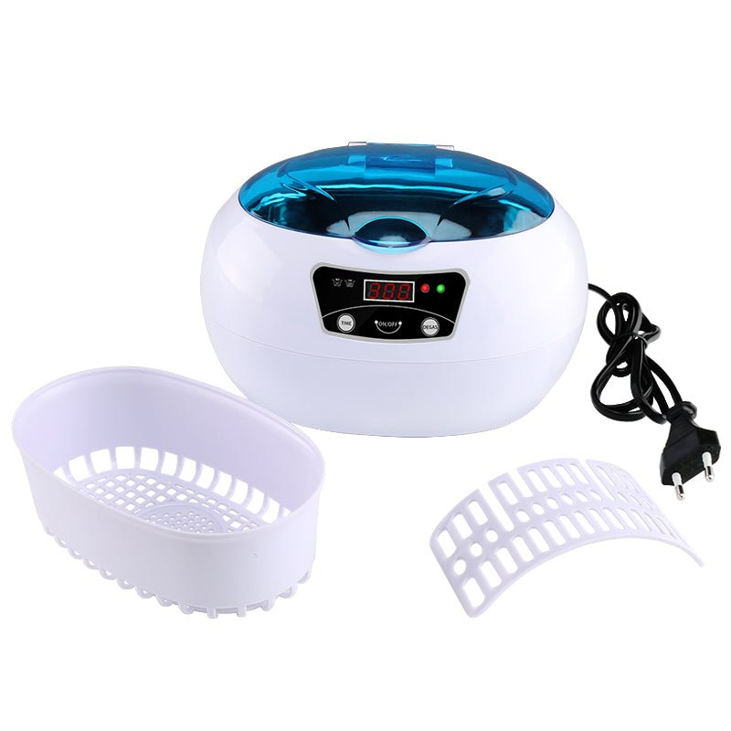 Machine de nettoyage ultrasonique compacte pour usage domestique, 40 kHz, commande numérique, 20,6×15,2×13,2 cm - IVOIRART.COM