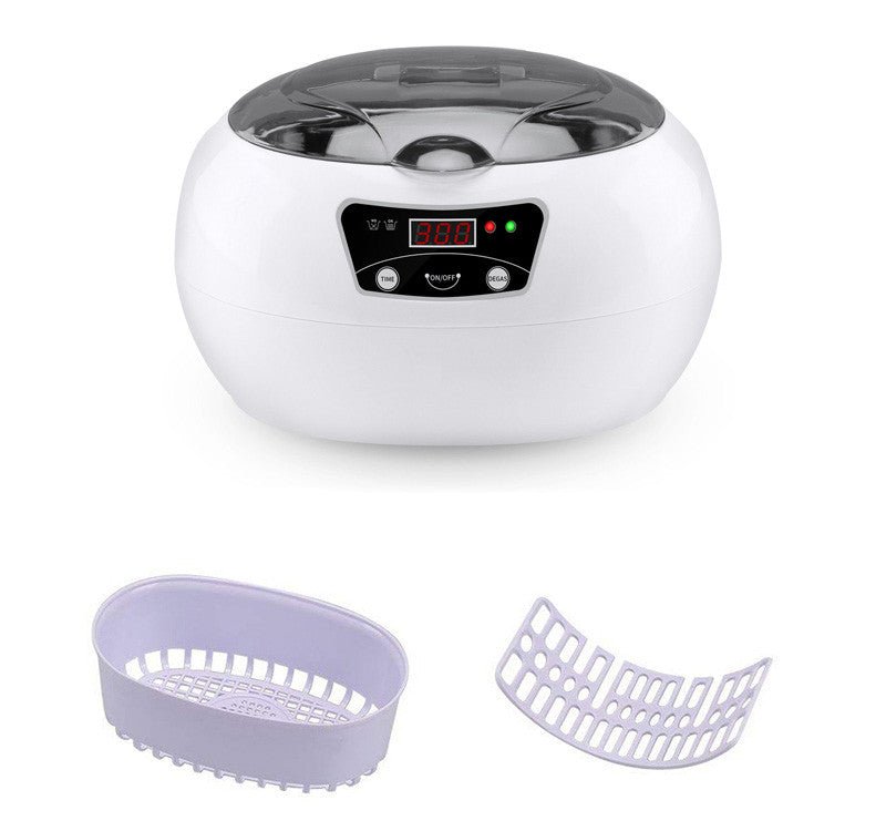 Machine de nettoyage ultrasonique compacte pour usage domestique, 40 kHz, commande numérique, 20,6×15,2×13,2 cm - IVOIRART.COM