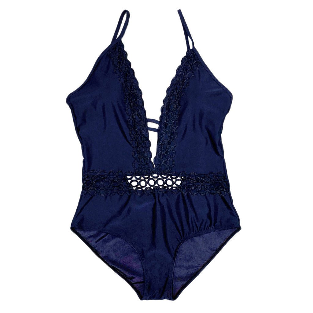Maillot de bain femme à bretelles, dos nu, élégant et confortable pour l'été plage - IVOIRART.COM