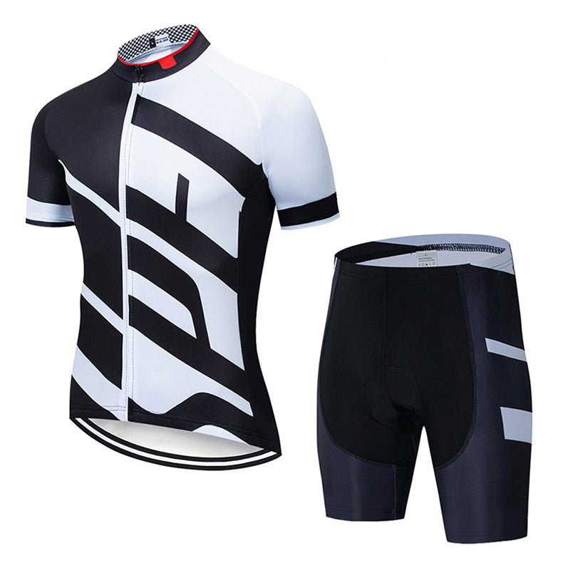 Maillot de Cyclisme Lightning à Bretelles et Manches Courtes – Léger et Respirant - IVOIRART.COM