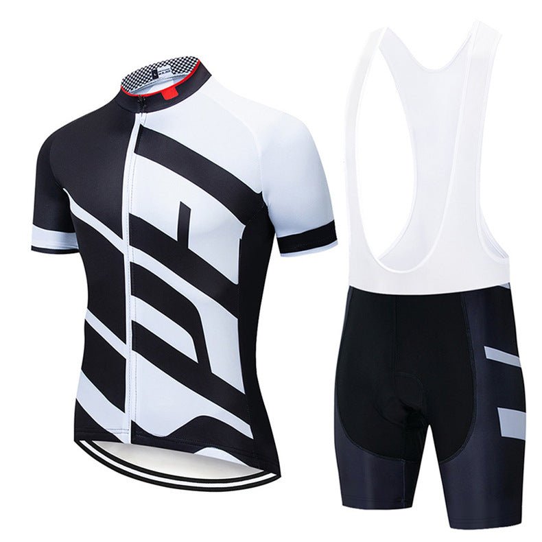 Maillot de Cyclisme Lightning à Bretelles et Manches Courtes – Léger et Respirant - IVOIRART.COM