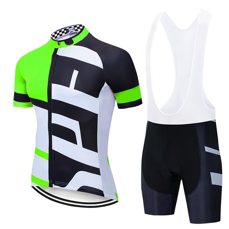 Maillot de Cyclisme Lightning à Bretelles et Manches Courtes – Léger et Respirant - IVOIRART.COM