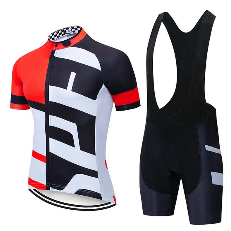 Maillot de Cyclisme Lightning à Bretelles et Manches Courtes – Léger et Respirant - IVOIRART.COM