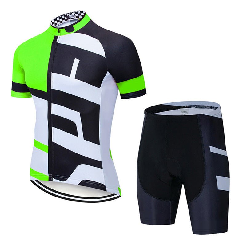 Maillot de Cyclisme Lightning à Bretelles et Manches Courtes – Léger et Respirant - IVOIRART.COM