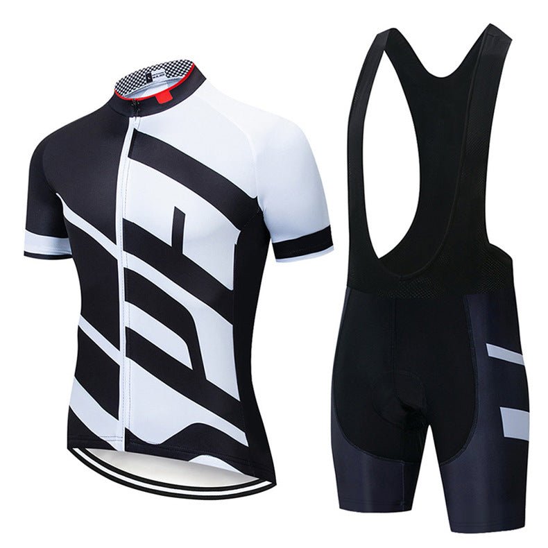 Maillot de Cyclisme Lightning à Bretelles et Manches Courtes – Léger et Respirant - IVOIRART.COM
