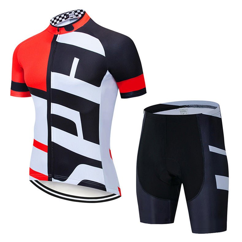 Maillot de Cyclisme Lightning à Bretelles et Manches Courtes – Léger et Respirant - IVOIRART.COM