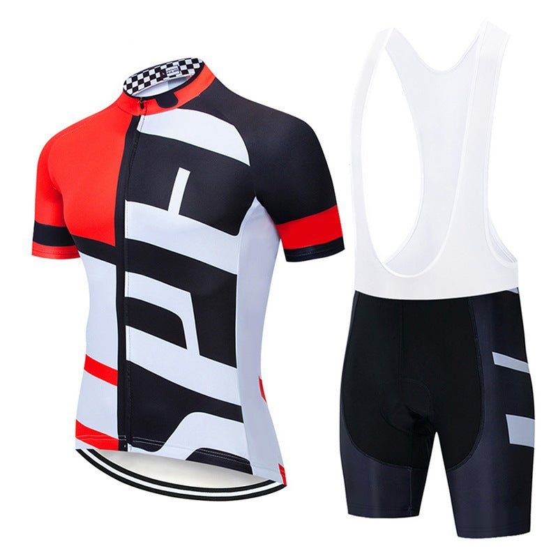 Maillot de Cyclisme Lightning à Bretelles et Manches Courtes – Léger et Respirant - IVOIRART.COM