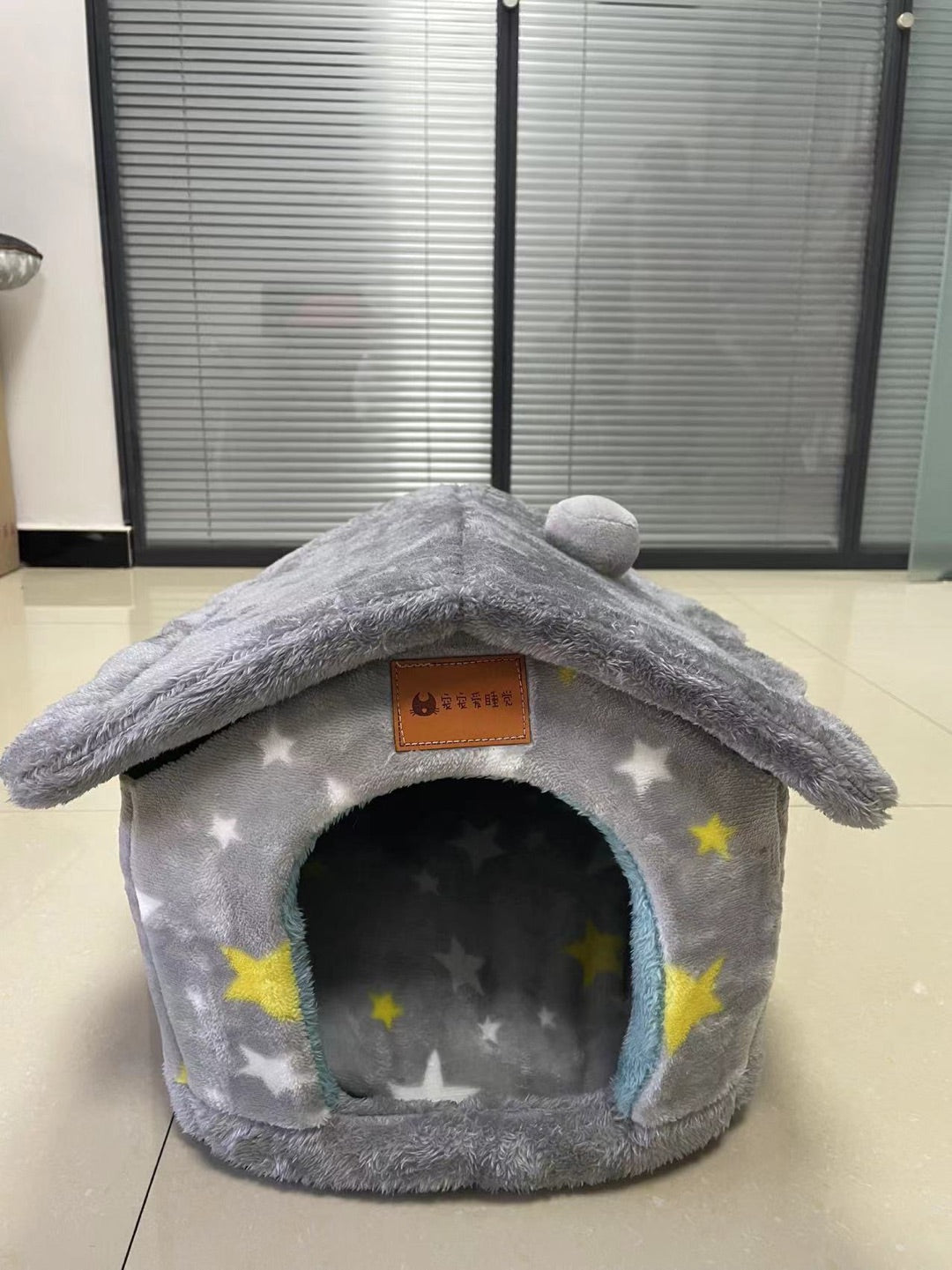 Maison pliable pour chien et chat, nid douillet d’hiver, niche villa chaude - IVOIRART.COM