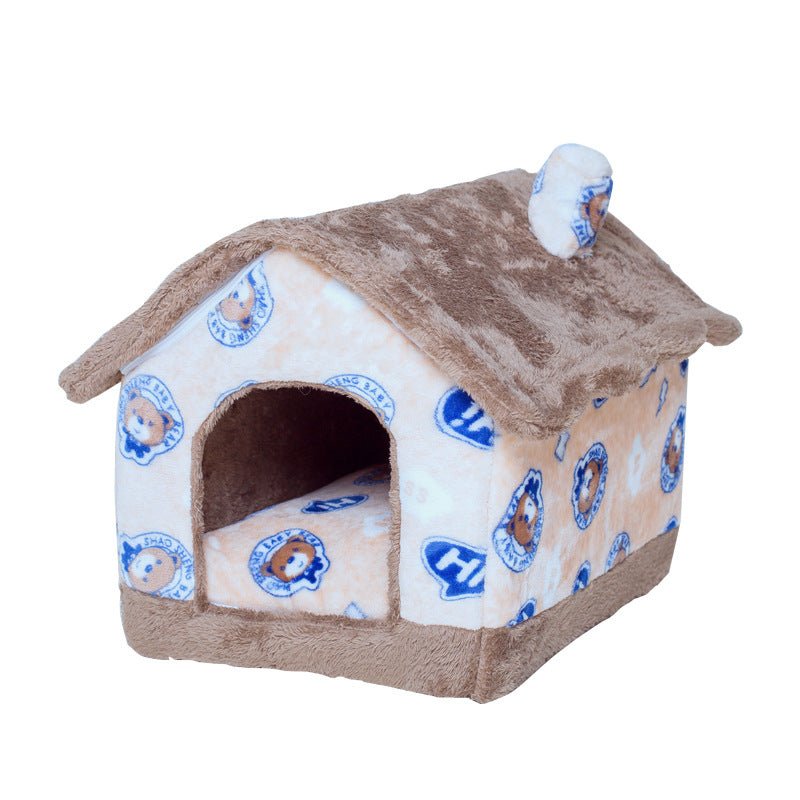 Maison Wanghong pour Animaux - Niches pour Chiens et Chats, Quatre Saisons - IVOIRART.COM
