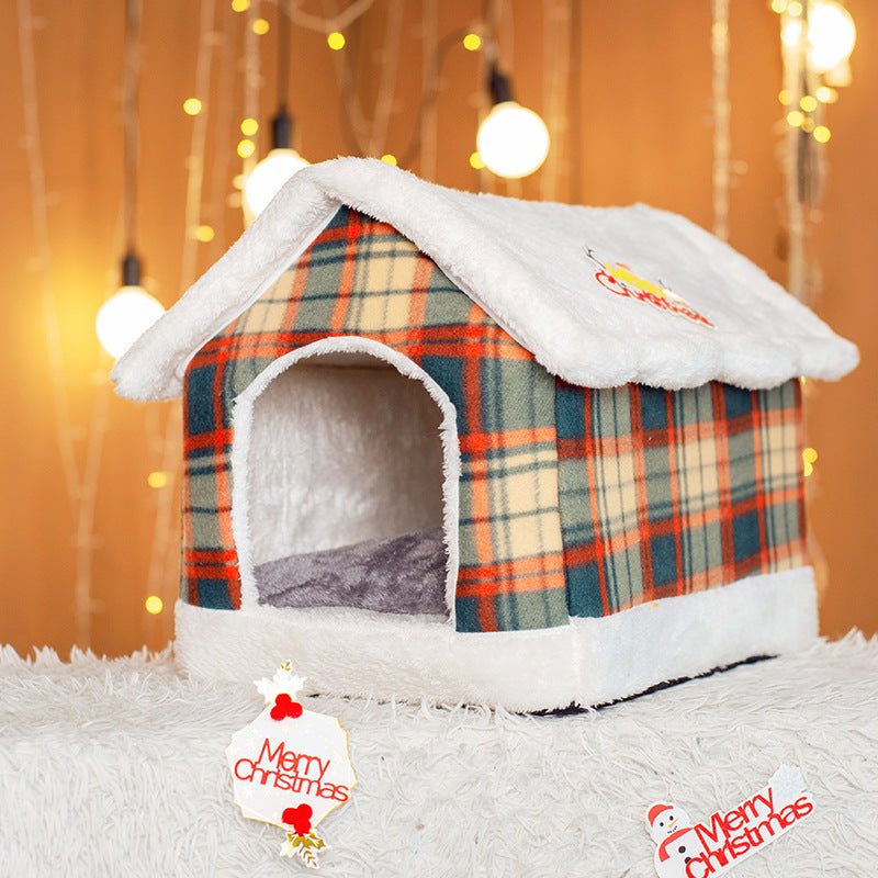 Maison Wanghong pour Animaux - Niches pour Chiens et Chats, Quatre Saisons - IVOIRART.COM