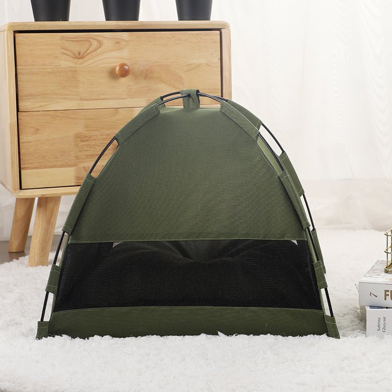 Maisonnette Tente Chat Matelas Rafraîchissant Canapé Camping avec Coussin - IVOIRART.COM
