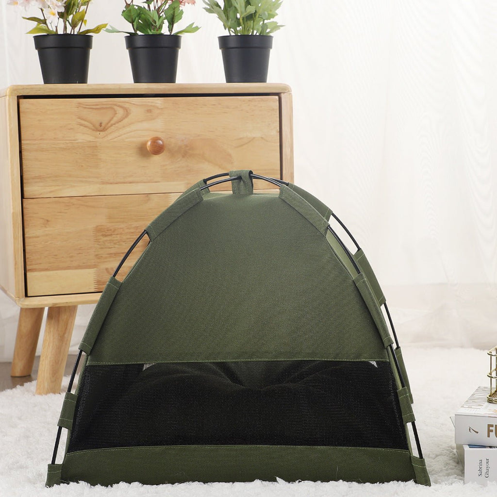 Maisonnette Tente Chat Matelas Rafraîchissant Canapé Camping avec Coussin - IVOIRART.COM