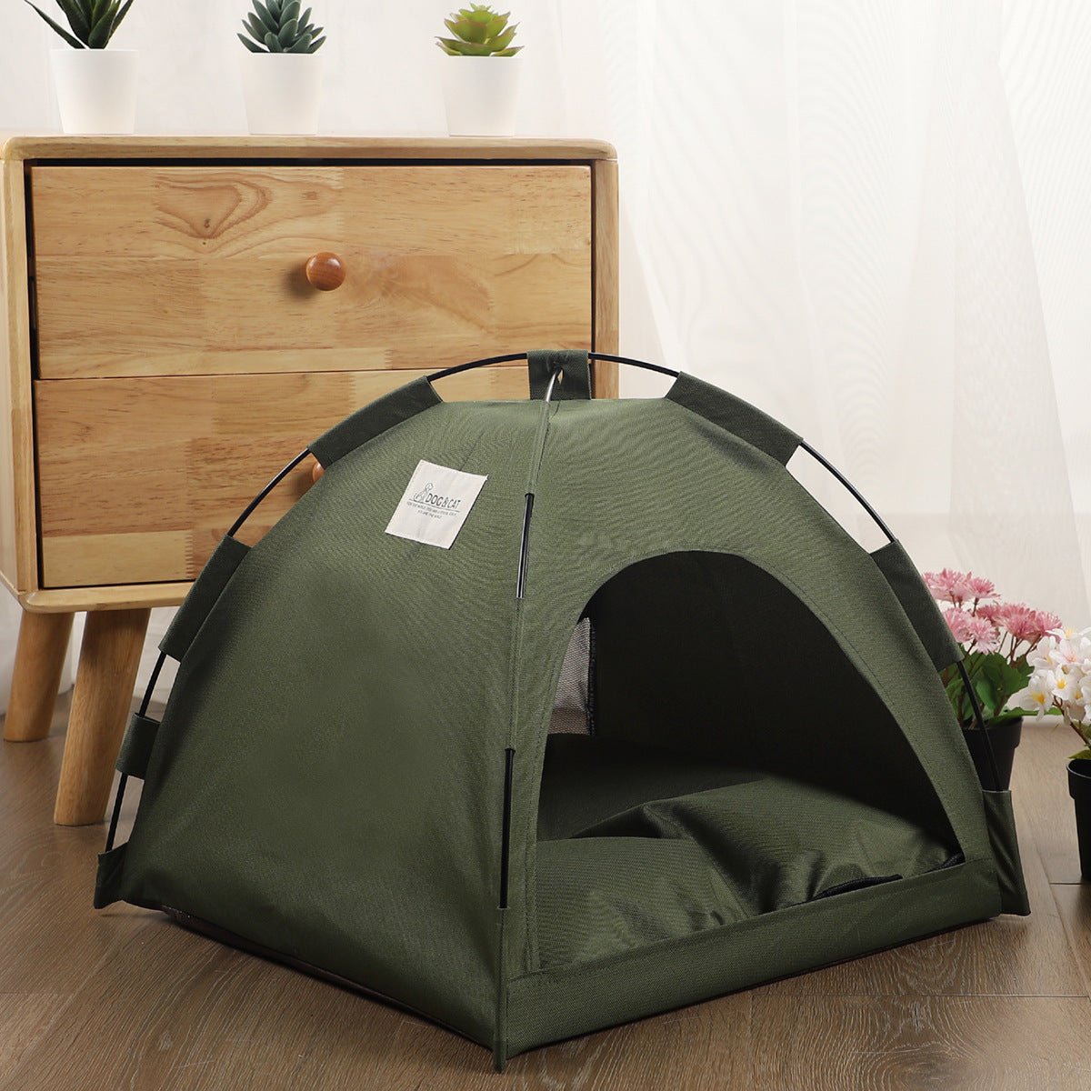 Maisonnette Tente Chat Matelas Rafraîchissant Canapé Camping avec Coussin - IVOIRART.COM
