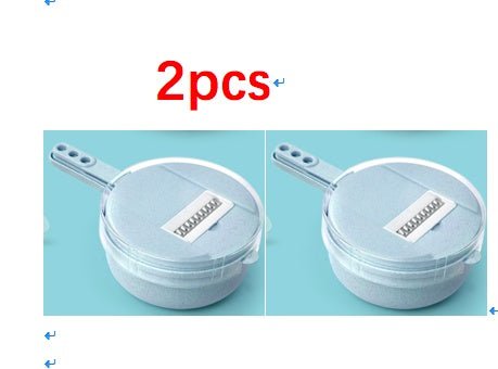 Mandoline 8 en 1 avec économe et panier égouttoir - trancheuse légumes - IVOIRART.COM