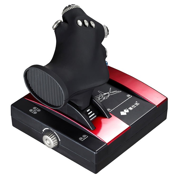 Manette de Contrôle de Simulation de Vol pour Ordinateur USB avec Joystick - IVOIRART.COM