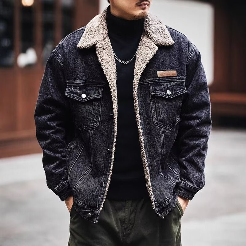 Manteau décontracté matelassé coton velours côtelé pour homme, chaleur et style - IVOIRART.COM