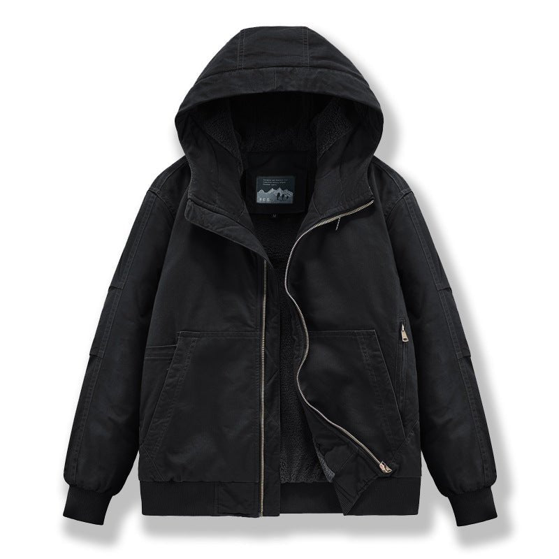 Manteau d'hiver en cachemire pour homme - Veste matelassée grand format 6XL-5XLs - IVOIRART.COM