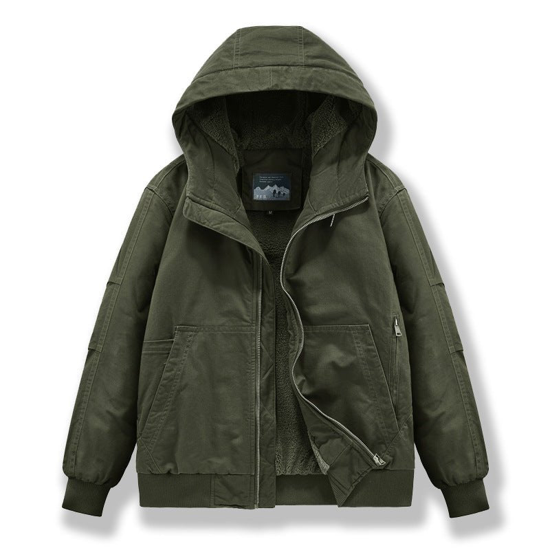 Manteau d'hiver en cachemire pour homme - Veste matelassée grand format 6XL-5XLs - IVOIRART.COM