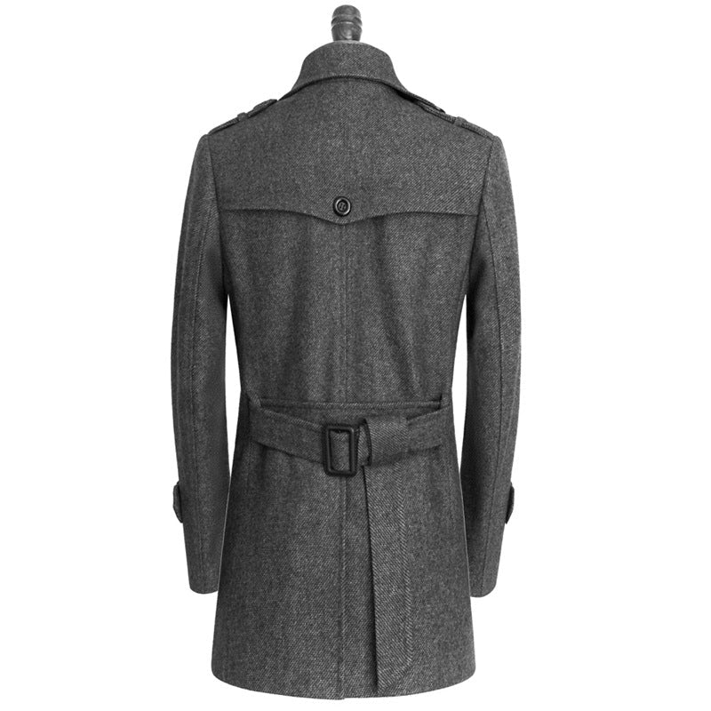 Manteau en cachemire pour jeunes et adultes, trench tweed ample décontracté chic - IVOIRART.COM