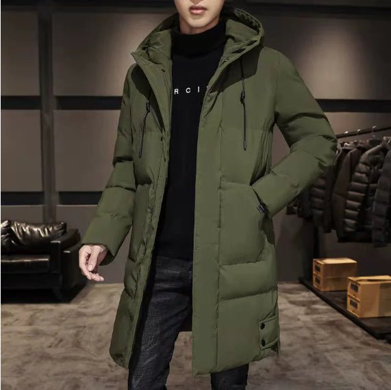 Manteau en coton épais pour hommes, style travail, hiver, mode élégante et masculine - IVOIRART.COM