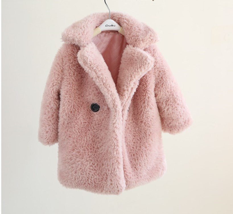 Manteau en Fourrure Épais pour Grands Enfants en Automne et Hiver Chaud - IVOIRART.COM