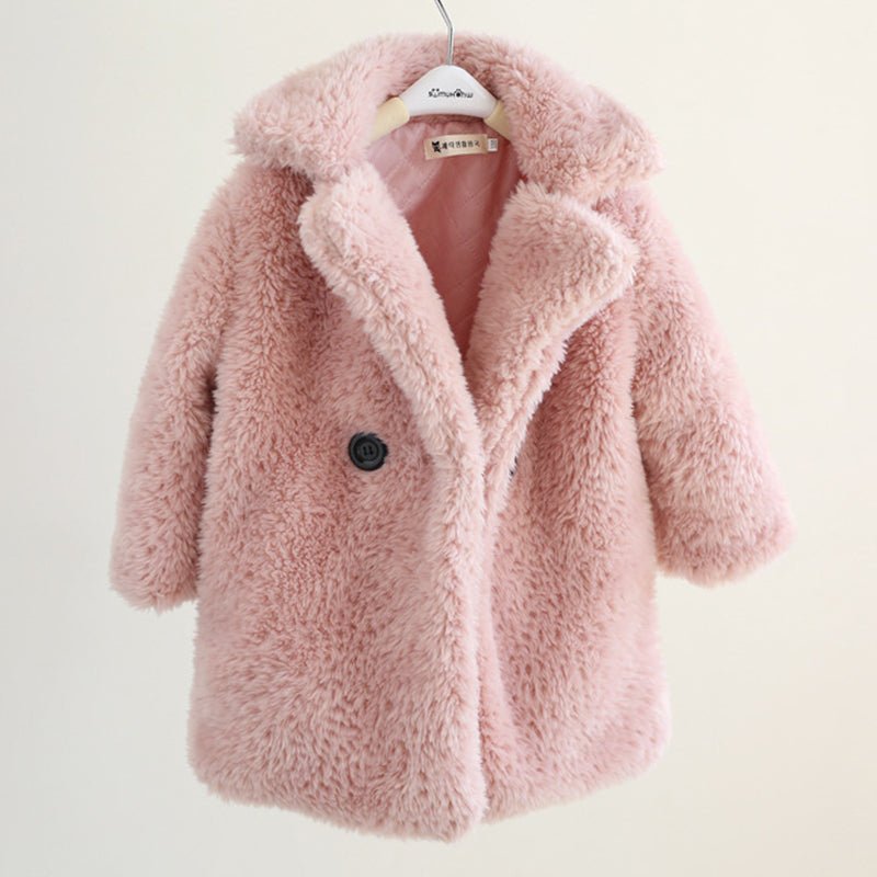 Manteau en Fourrure Épais pour Grands Enfants en Automne et Hiver Chaud - IVOIRART.COM